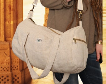 Pure Hemp Duffle Bag | Holdall |  Travel |  Handbag | Sports