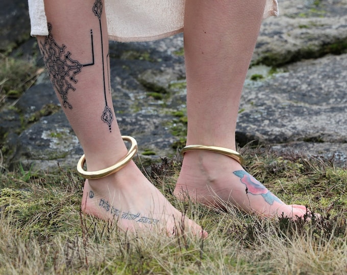 Featured listing image: Brass Anklet | Ankle Cuff | Ankle Bracelet
