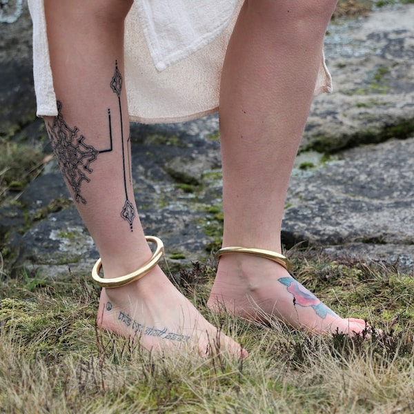 Brass Anklet | Ankle Cuff | Ankle Bracelet