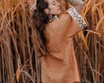 Sundancer Khadi Kimono | Block Print | One Size