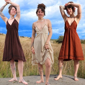 Block Print Wanderer Dress | 100% Raw Cotton | One Size
