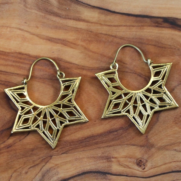 Shiv-Shakti Star Earrings