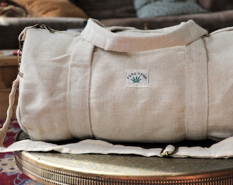 Pure Hemp Duffle Bag | Holdall |  Travel |  Handbag | Sports