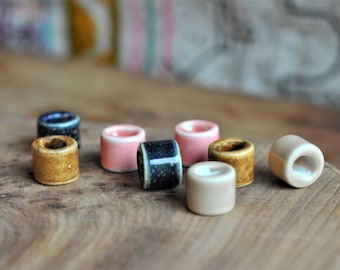 Ceramic Dread Beads | 4 Different Colours