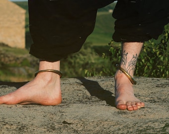 Brass Anklet | Ankle Cuff | Ankle Bracelet