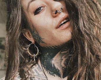 Tribal Spiked Hoops | Gypsy Boho Earrings
