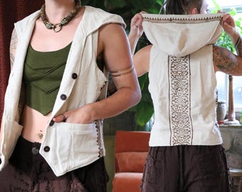 Two Spirit Reversible Hooded Waistcoat