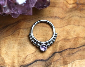 Hinged Segment Septum Rings | Surgical Steel and PVD Gold | 1.2mm