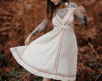 Block Print Wanderer Dress | 100% Raw Cotton | One Size