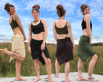 Serenity Wrap Skirt | 100% Raw Cotton | 4 Earthy Colours Available