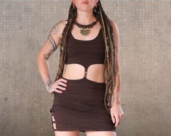 Psy Fusion Split Mini Dress | 3 Colours Available