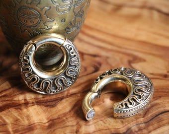 Ophira Serpant Brass Ear Weights | 4mm