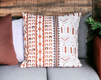 Block Print & Handwoven Cushion Cover | Bespoke | Fair Trade | Boho