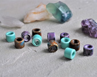 Ceramic Dread Beads | 3 Different Colours