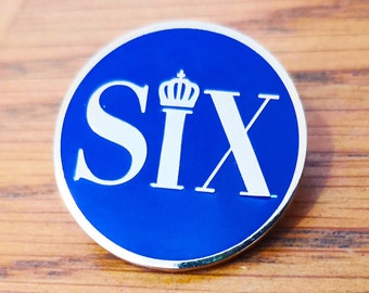 Six The Musical Enamel Pin Badge - Broadway & West End Theatre Show - Musicals Pin - Six Musical Gift/Present