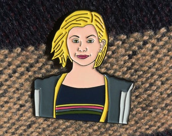 Doctor Who Enamel Pin Badge - Jodie Whittaker (Thirteenth/13th Doctor) - Dr Who TV Show Jewellery Gift & Present