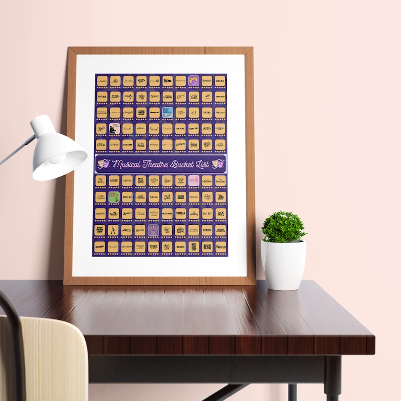 Broadway Musical Theatre Scratch off Poster - Musical Theater Gifts - Etsy