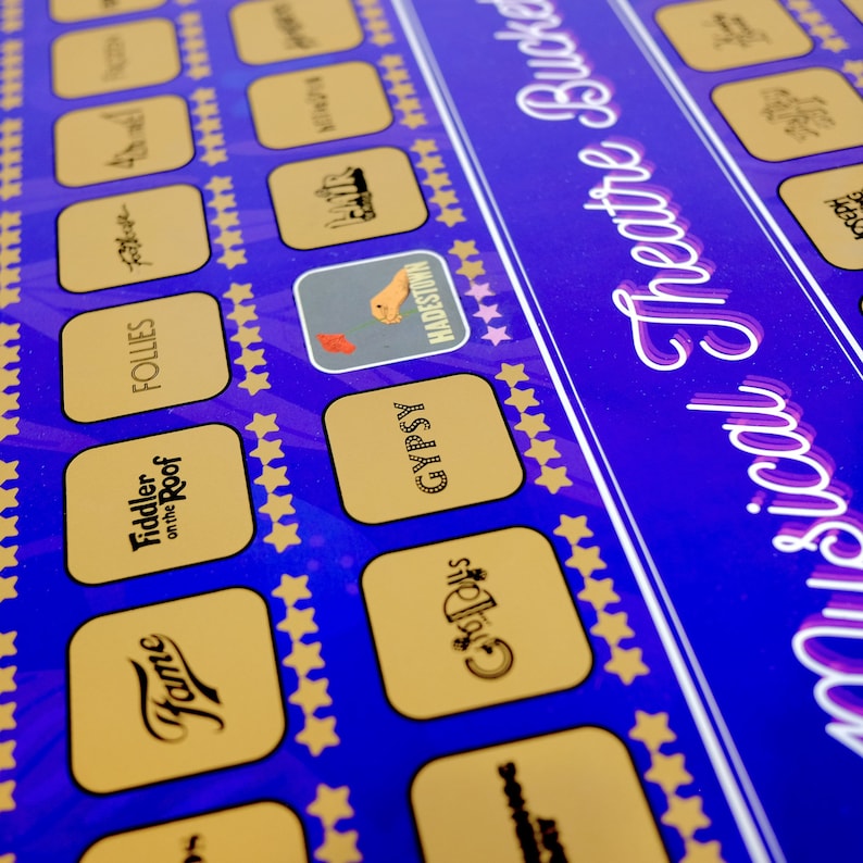 Broadway Musical Theatre Scratch off Poster - Musical Theater Gifts - Etsy