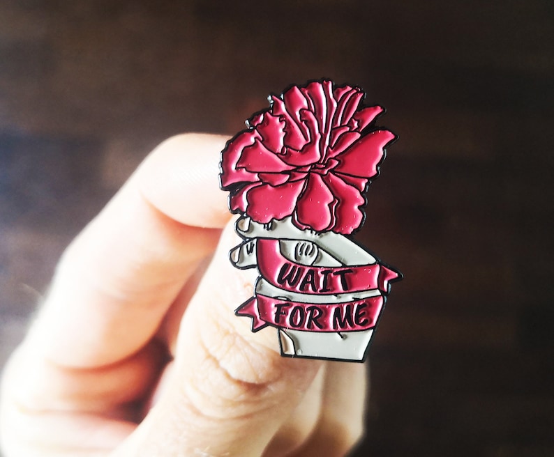 Hadestown - Wait For Me - Lyrics Enamel Pin