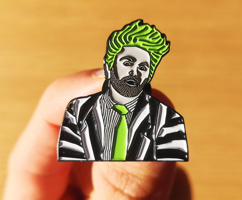 Alex Brightman as Beetlejuice from the Broadway Musical - Enamel Pin