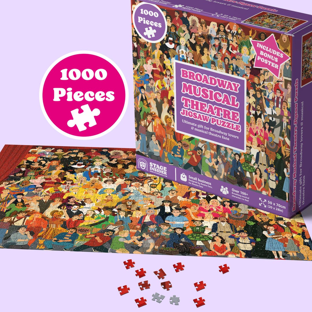 Broadway Musical Theatre Jigsaw Puzzle: Gift for Musical Theatre Fans ...