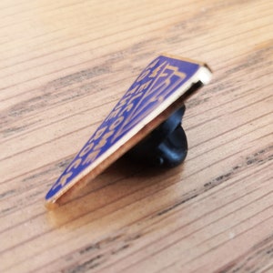 Come From Away Enamel Pin Badge - Side View