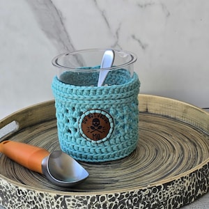 Deluxe Crochet Pint Cozy: 24 oz Ice Cream Sleeve