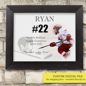 PERSONALIZED HOCKEY Gifts Hockey Player Gift End of Season Hockey Gift Printable Hockey gifts for players and coaches senior hockey gift