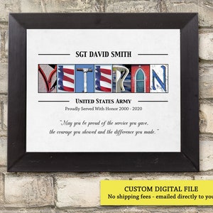 Gift for Veteran, Veteran&#39;s Day Gift, Gift For Retiring Military, Army, Air Force, Navy, Marine Veteran, Retiring Officer, Gift for Hero