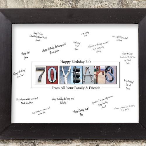 70th Birthday Gift for Men Women 70th Birthday Party Etsy