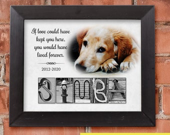 Gift for Dog Memorial gift idea Custom dog Memorial Art dog memorial plaque in Memory of Dog Memorial Dog Photo Dog Remembrance