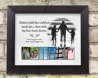 Personalized Gift for Mom From Daughter Custom Mother Son Print  Mom Birthday Gift Mothers Day Gift for Mom Customized with your photo!