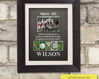 Personalized  Printable Gift for Lacrosse Coach, Team gift for lacrosse coach, End of season gift for lacrosse coach, Assistant coach gifts