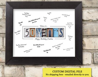50th Birthday Gifts for Women or Men, Milestone Birthday, 50th Birthday Decorations,560th Birthday Gift for Mom or Dad, 50th Birthday Ideas