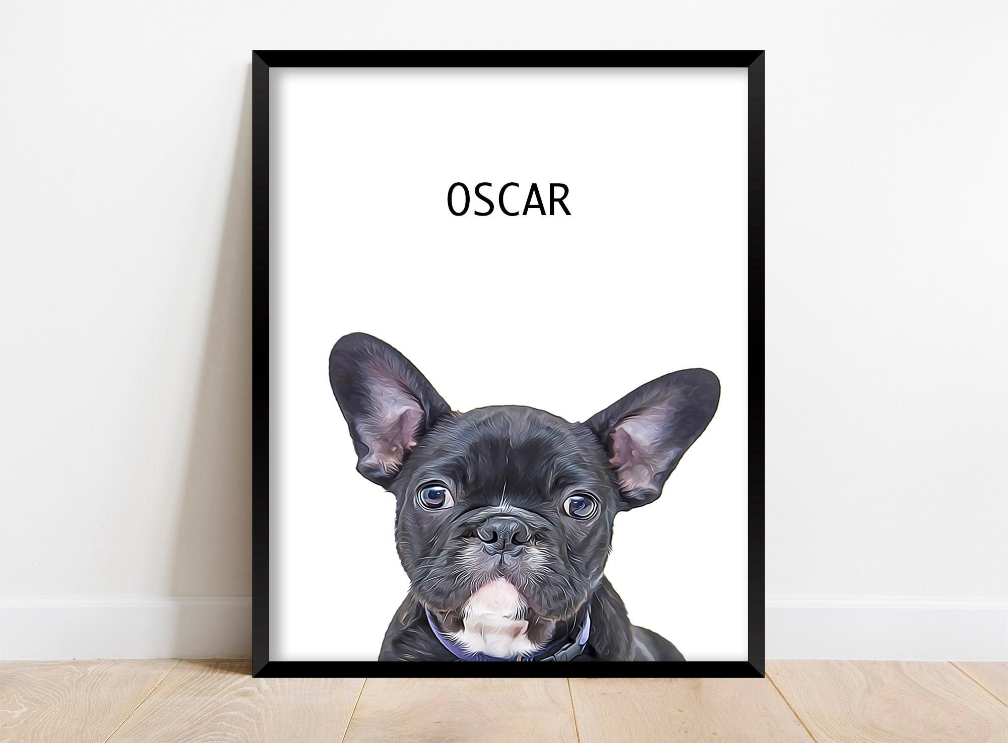 Pet Portrait Custom Dog Wall Art Printable DIGITAL Download | Etsy