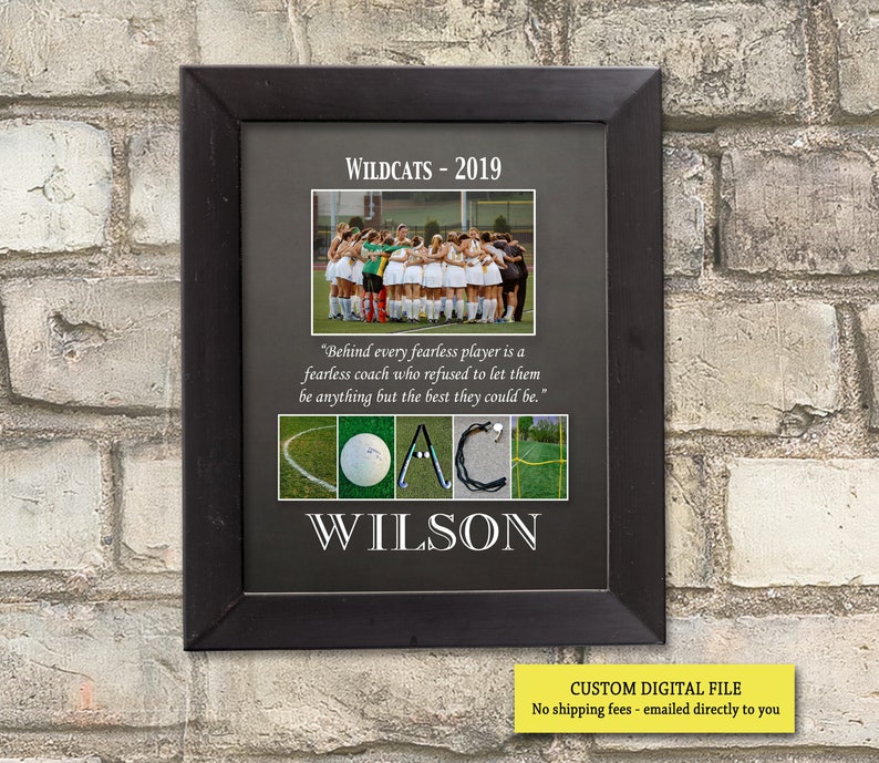 Personalized Field Hockey Coach Gift for Field Hockey Coach Etsy