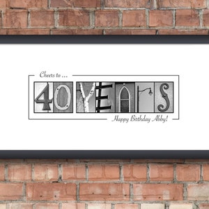 40th Birthday Gifts for Women 40th Birthday Party Decorations 40th Birthday Idea FORTY and Fabulous 40th Birthday Guestbook image 5