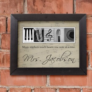 Music Teacher Gift, Piano Teacher Gift, Guitar Teacher Gift, Band teacher Gift, Music Lover Gifts, Thank you gift for music teacher image 4