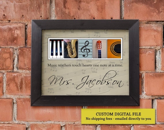 Music Teacher Gift, Piano Teacher Gift, Guitar Teacher Gift, Band teacher Gift,  Music Lover Gifts, Thank you gift for music teacher