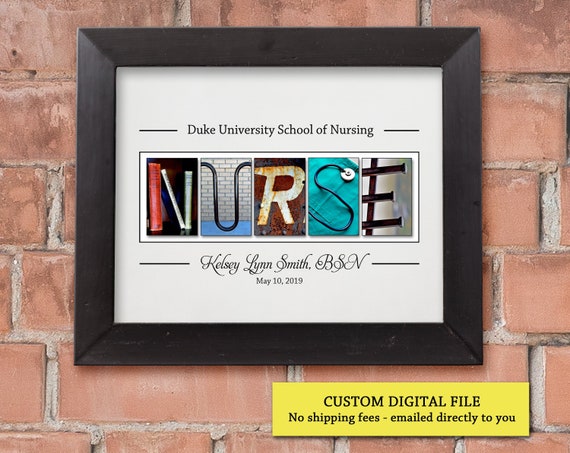 Nurse Appreciation Personalized NURSE Gift Nurse Practitioner 8x10 or 11x14 NURSE print Nursing Student Gift Nurse Graduation
