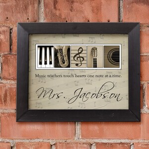 Music Teacher Gift, Piano Teacher Gift, Guitar Teacher Gift, Band teacher Gift, Music Lover Gifts, Thank you gift for music teacher image 2