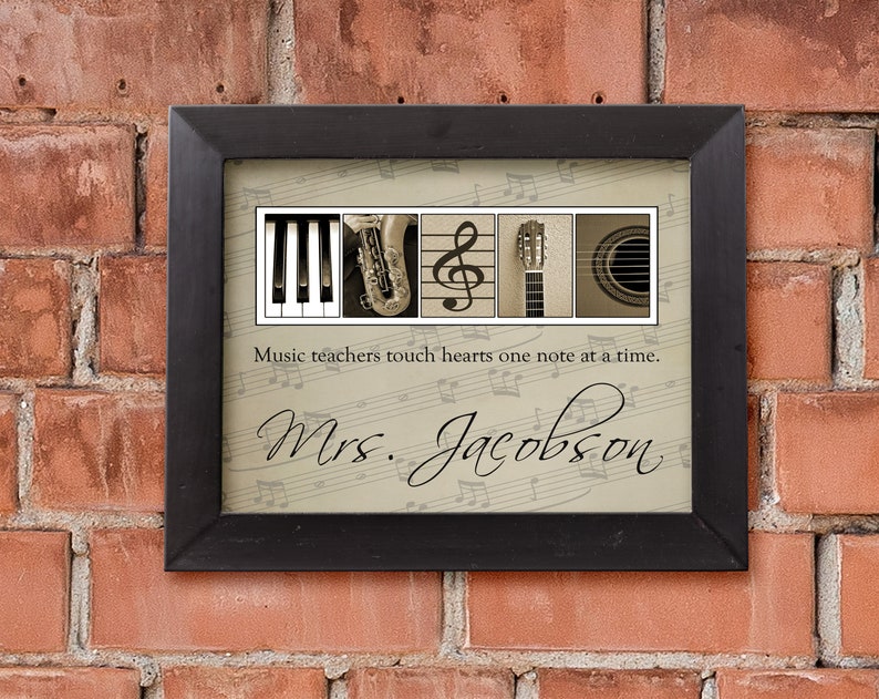 Music Teacher Gift, Piano Teacher Gift, Guitar Teacher Gift, Band teacher Gift, Music Lover Gifts, Thank you gift for music teacher image 2