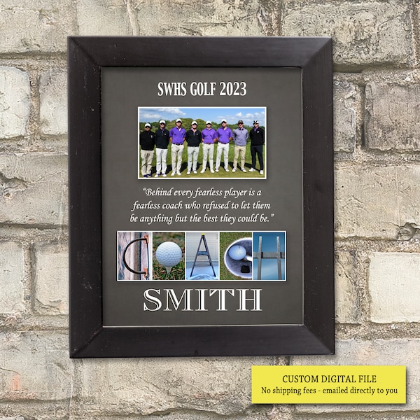 Golf Coach Gift, Golf End of Season Gift for Coach, Golf Coach Appreciation, Team Gift Coach Retirement Ideas