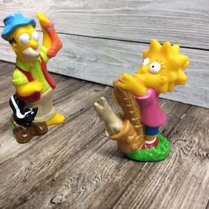 Simpson’s camping figures 1990 Homer Simpson and Lisa Simpson set of 2 figures
