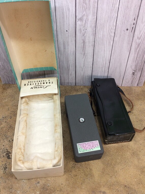 Vintage Lincoln Transceiver 9 Transistor - 1960's Model L- 2910