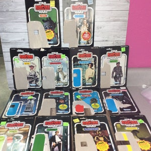 Vintage Star Wars Empire Strikes Back Action figure Card Backs, Original 1980&#39;s Action figure card backs, no figures included.
