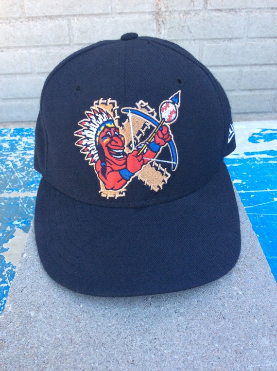 Vintage Kansas City T-Bones Hat Minor League Baseball Cap HP Maps Kyocera