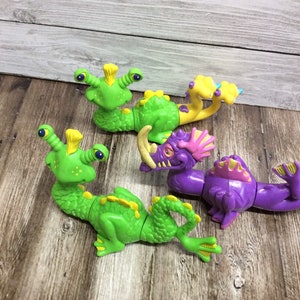McDonalds toys 1990 Mix em up monster toys, interchangeable dragon toys McDonalds
