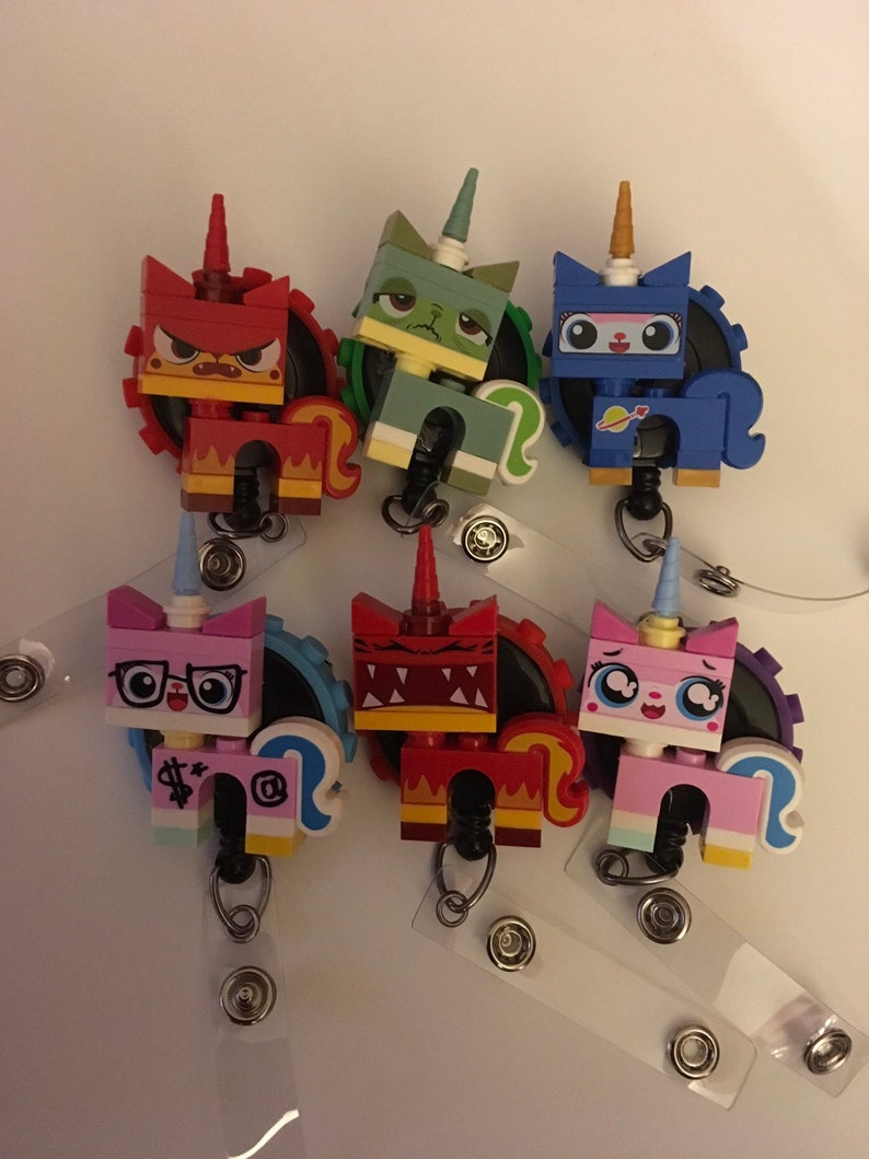 Unikitty lego badge holder