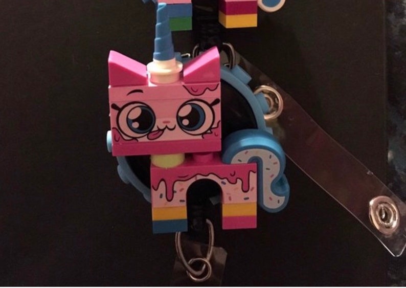 Unikitty lego badge holder
